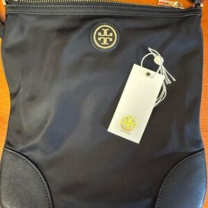 Tory Burch Black and Gold Crossbody Bag